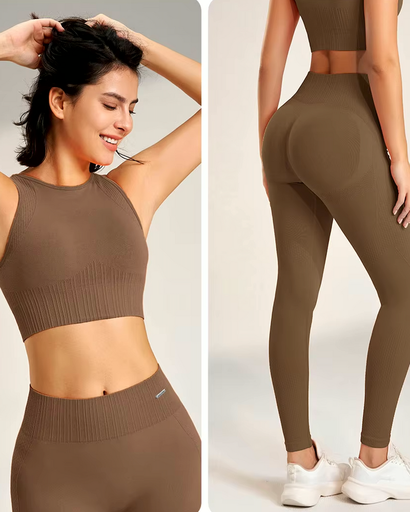 Two pieces Set - High Rise Seamless Lifting