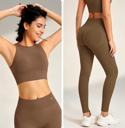 Two pieces Set - High Rise Seamless Lifting