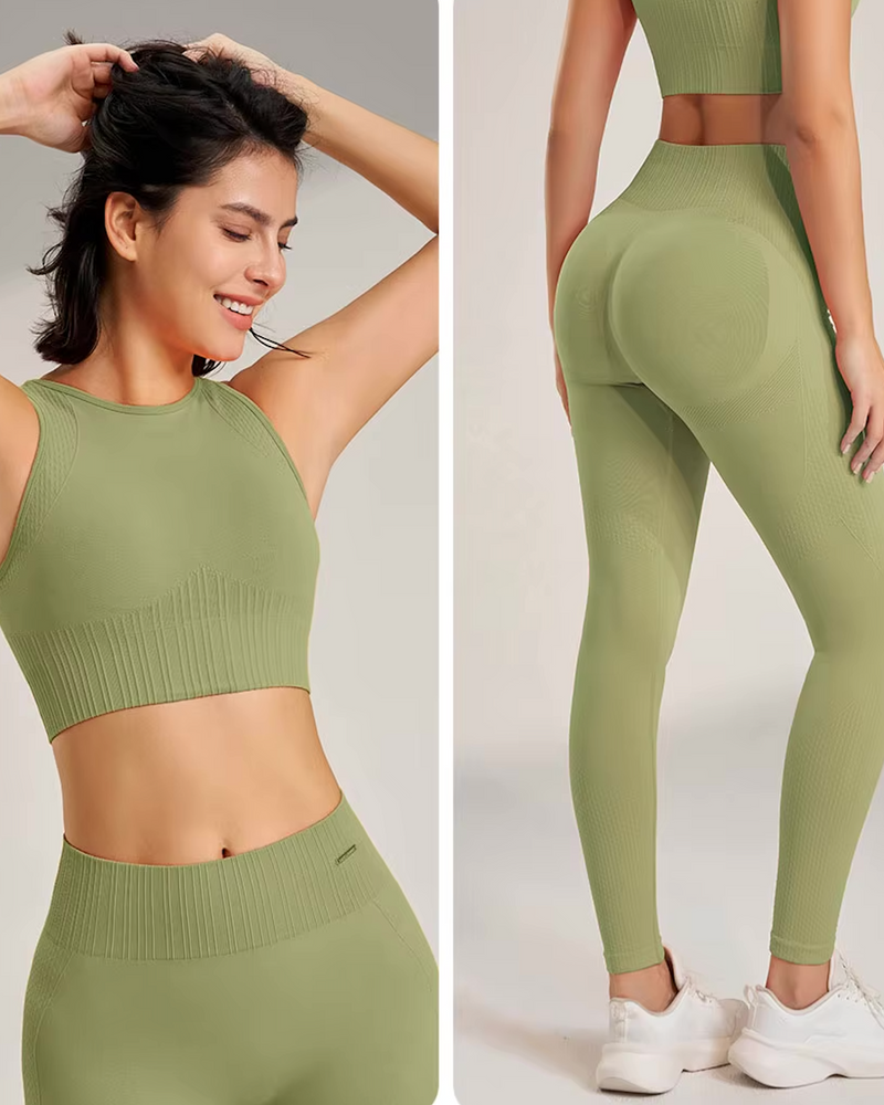 Two pieces Set - High Rise Seamless Lifting