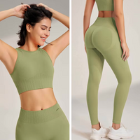 Two pieces Set - High Rise Seamless Lifting