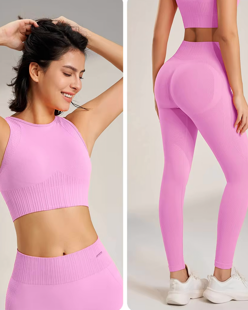 Two pieces Set - High Rise Seamless Lifting