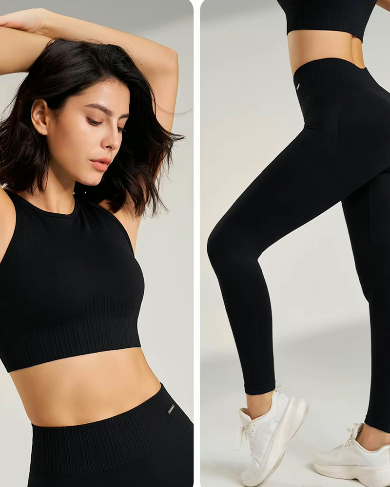 Two pieces Set - High Rise Seamless Lifting