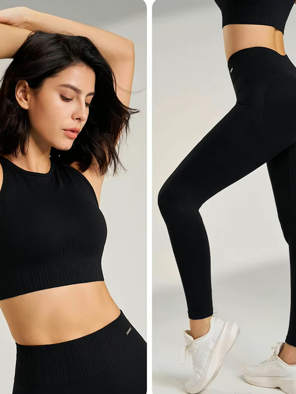 Two pieces Set - High Rise Seamless Lifting